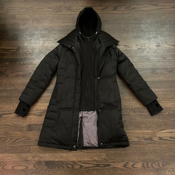 Black Rainforest Winter Parka w/ Removable Hood - Picture 1 of 8